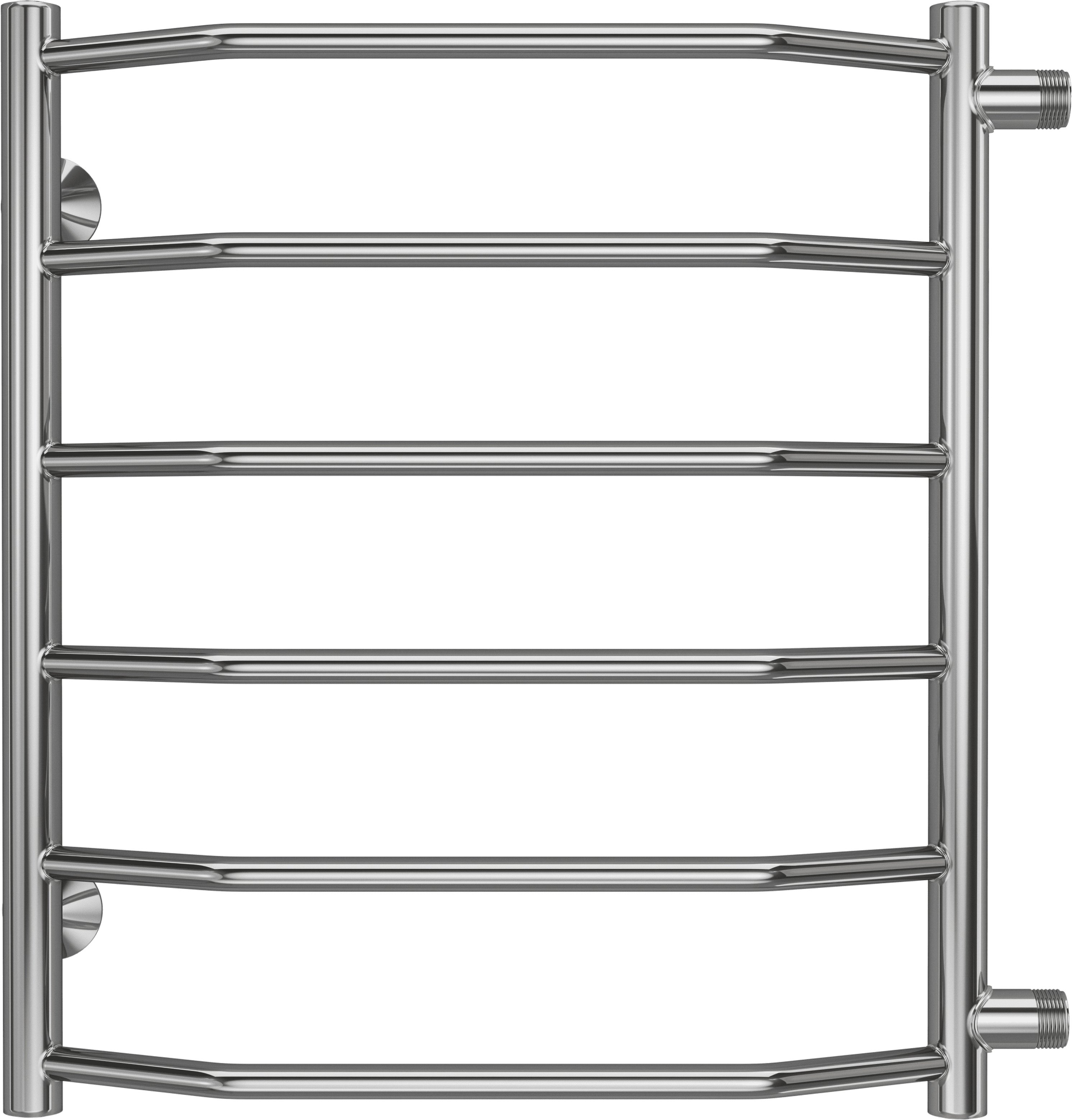 Водяной полотенцесушитель Terminus Виктория П6 500x600 Хром боковое подключение 4670078530073 - 0