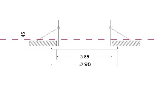 Встраиваемый светильник Maytoni Yin DL030-2-01W - 1