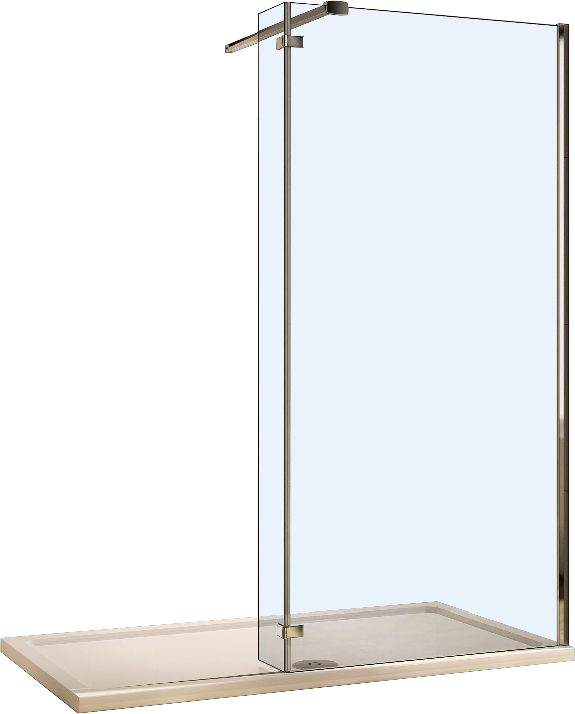 Душевая перегородка Weltwasser WW400 100G+30G 100х185 хром  10000002948 - 0