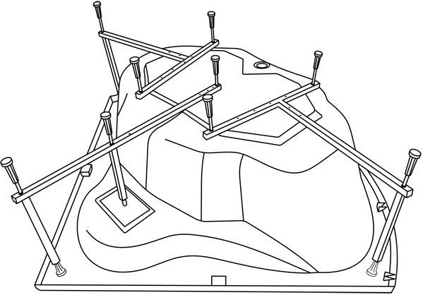Акриловая ванна Excellent Glamour 150x150 WAEX.GLA15WH - 4
