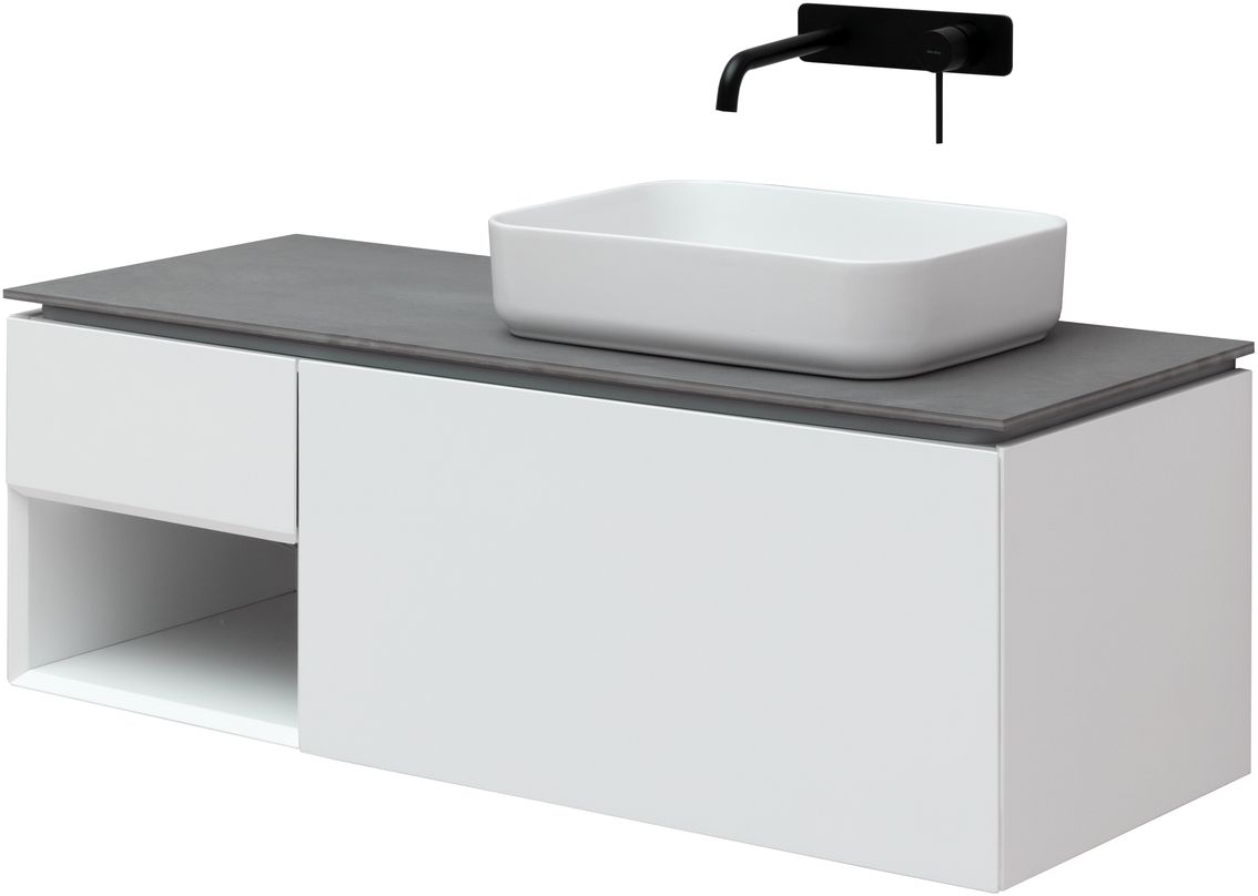 Тумба под раковину Allen Brau Infinity 120 R белый матовый 1.21008.WM - 0