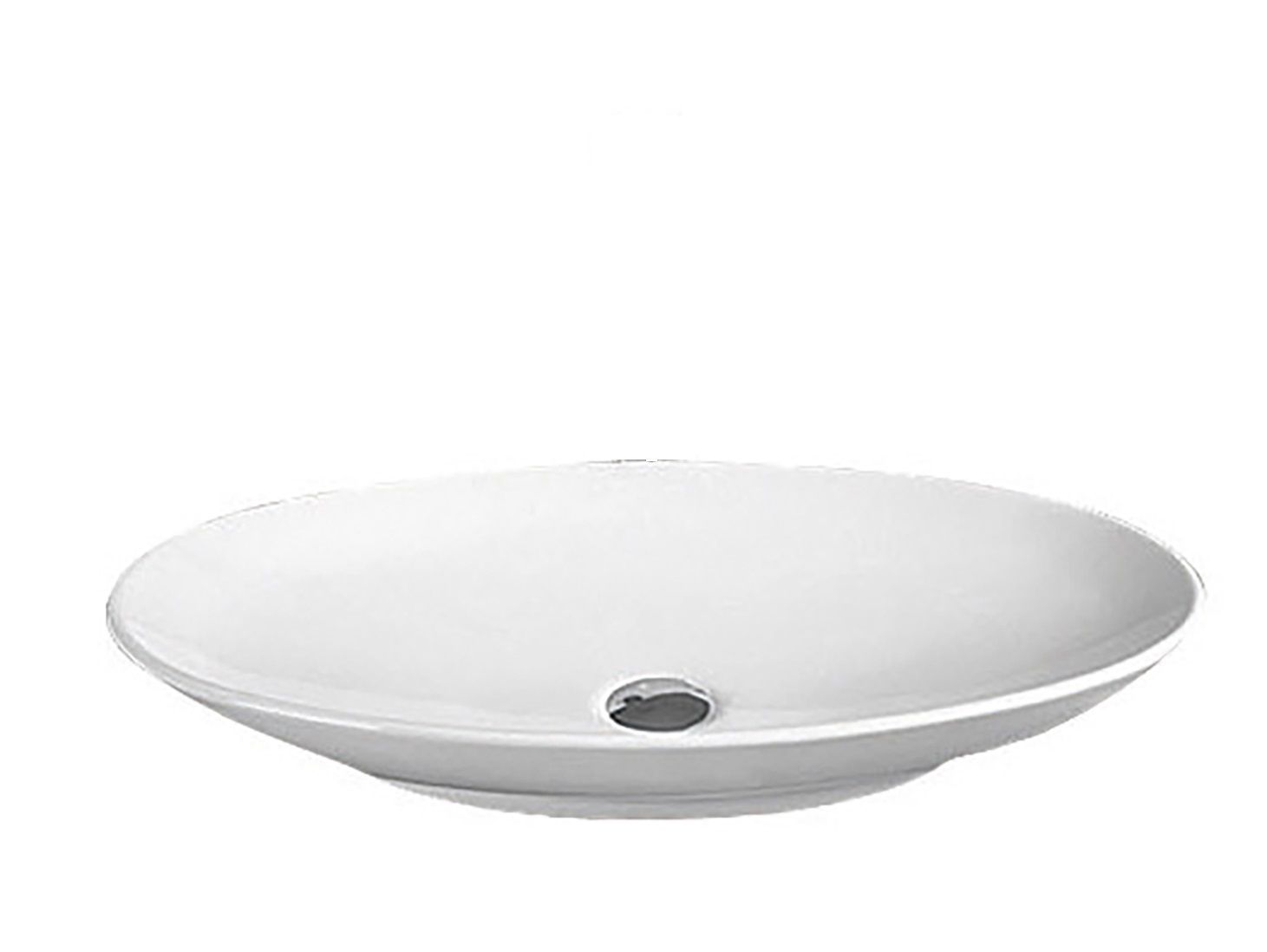 Раковина керамическая накладная AM5273-W, цвет белый глянец, 690x420x115 мм - 0