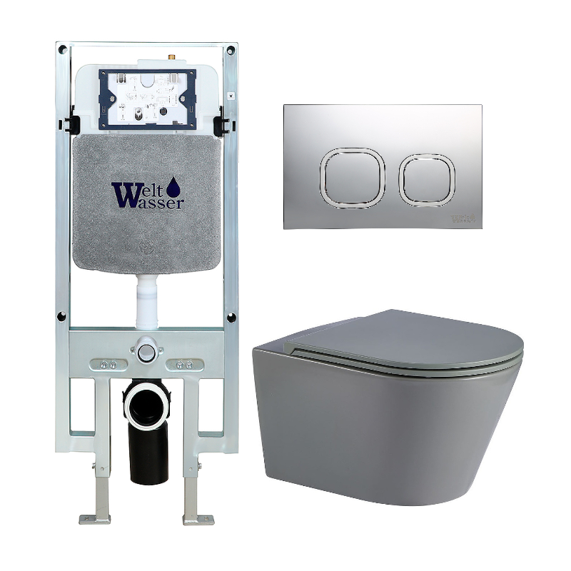 Комплект WeltWasser AMBERG 497 + SALZBACH 041 MT-GR + AMBERG RD-CR  10000011094 - 0