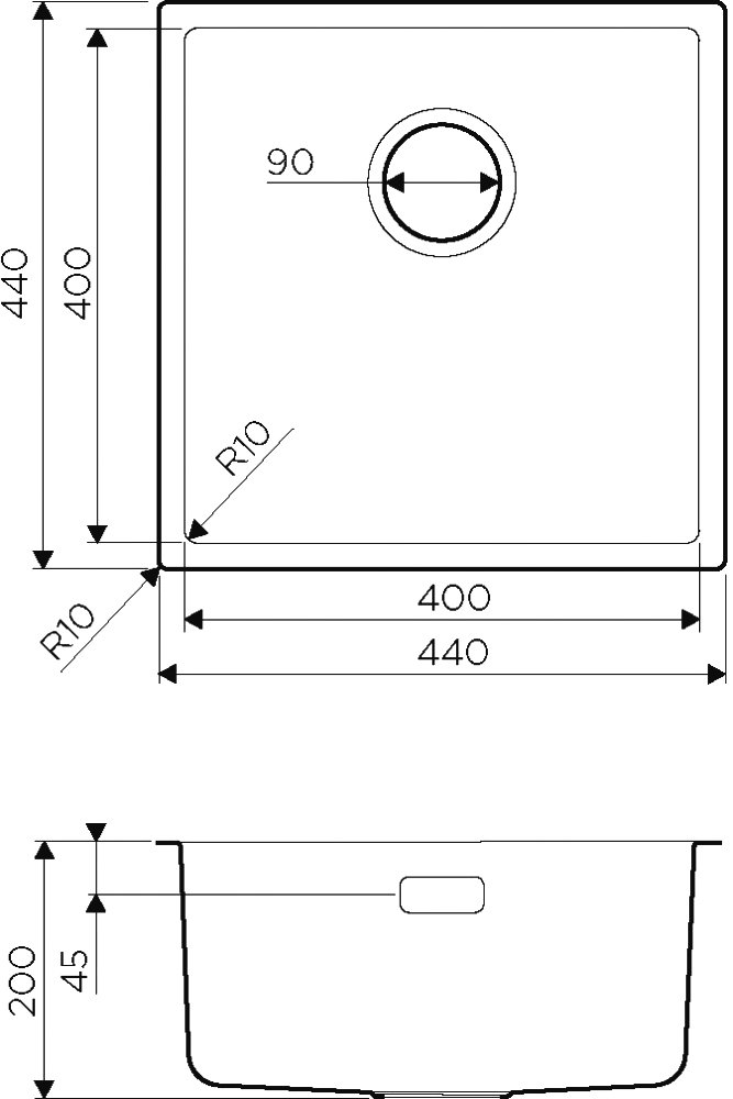 Мойка кухонная Omoikiri Tadzava 44-U/I-Ultra 4993801 - 1