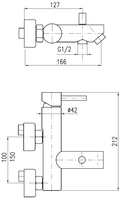 Смеситель для ванны с душем Rav Slezak Seina бронза SE954.5SM - 1