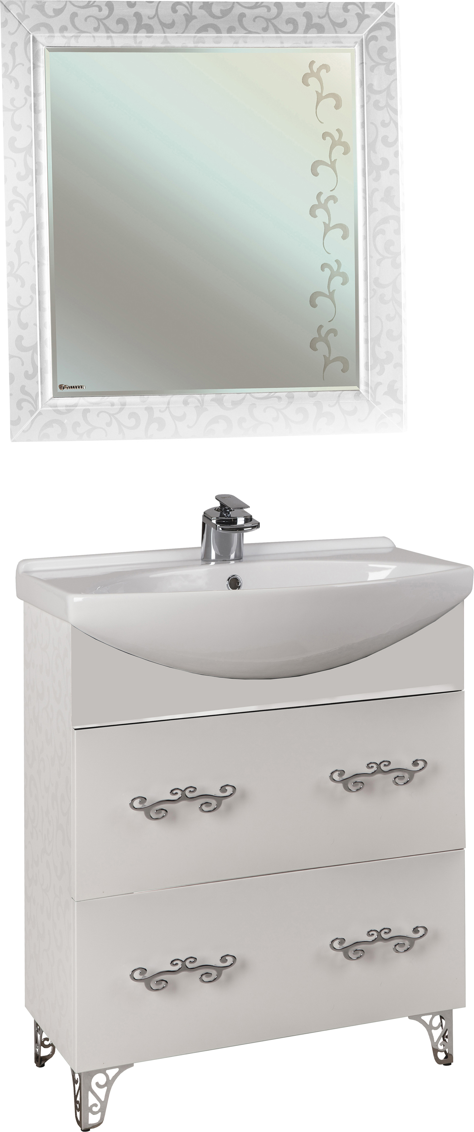 Мебель для ванной Bellezza Маргарита 65 белая - 0