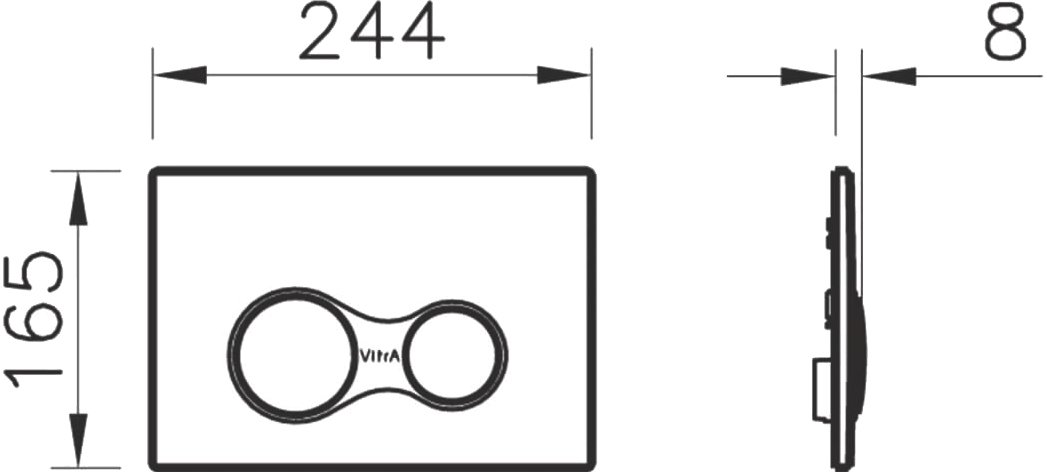 Кнопка смыва Vitra Concealed Cisterns  740-0485 - 3