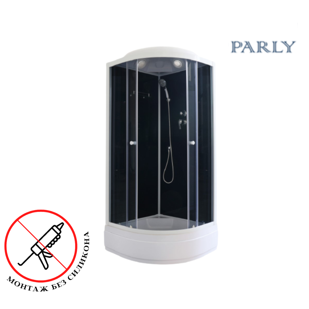 Душевая кабина Parly Classic CM86 85х85, с поддоном, монтаж без силикона - 0