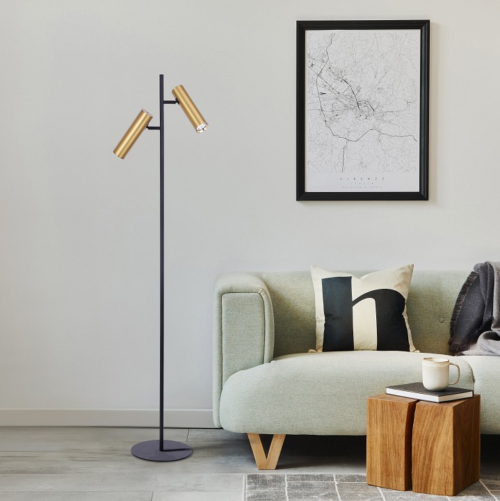 Торшер Eurosvet Barre 01087/2 латунь - 1