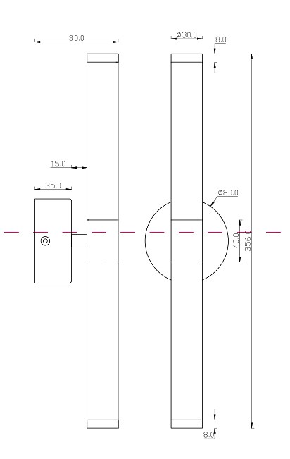 Настенный светильник Maytoni Technical Axis MOD106WL-L10G3K - 3
