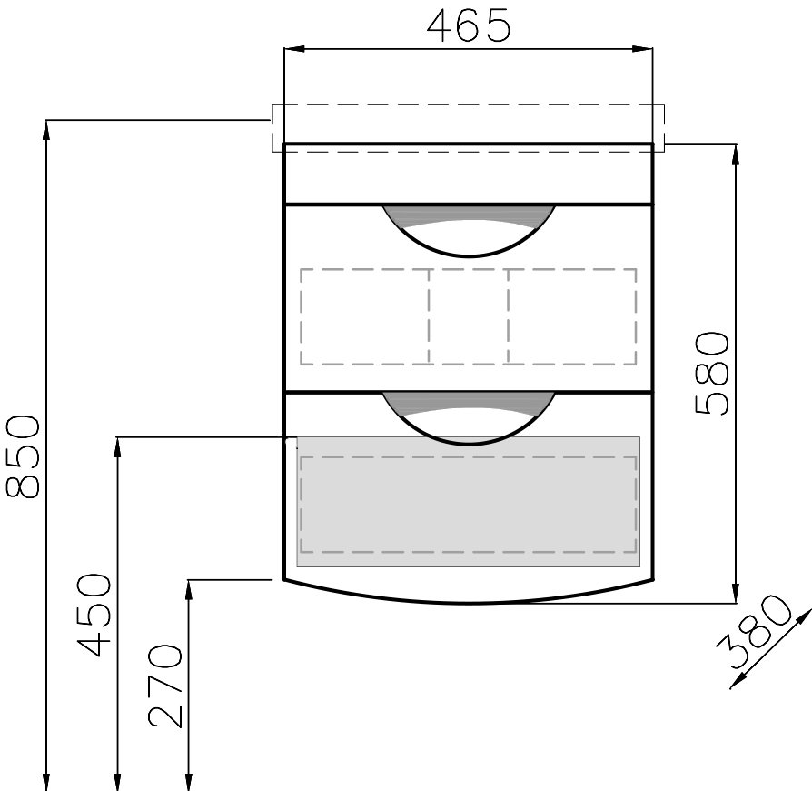 Тумба для комплекта Style Line Жасмин-2 50 Люкс Plus, белая ЛС-000010039 - 5