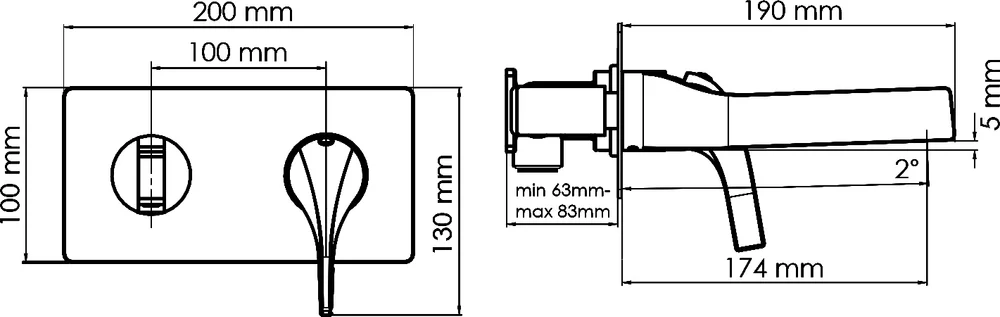 Смеситель для раковины Wasserkraft Sauer золото 7130 - 3