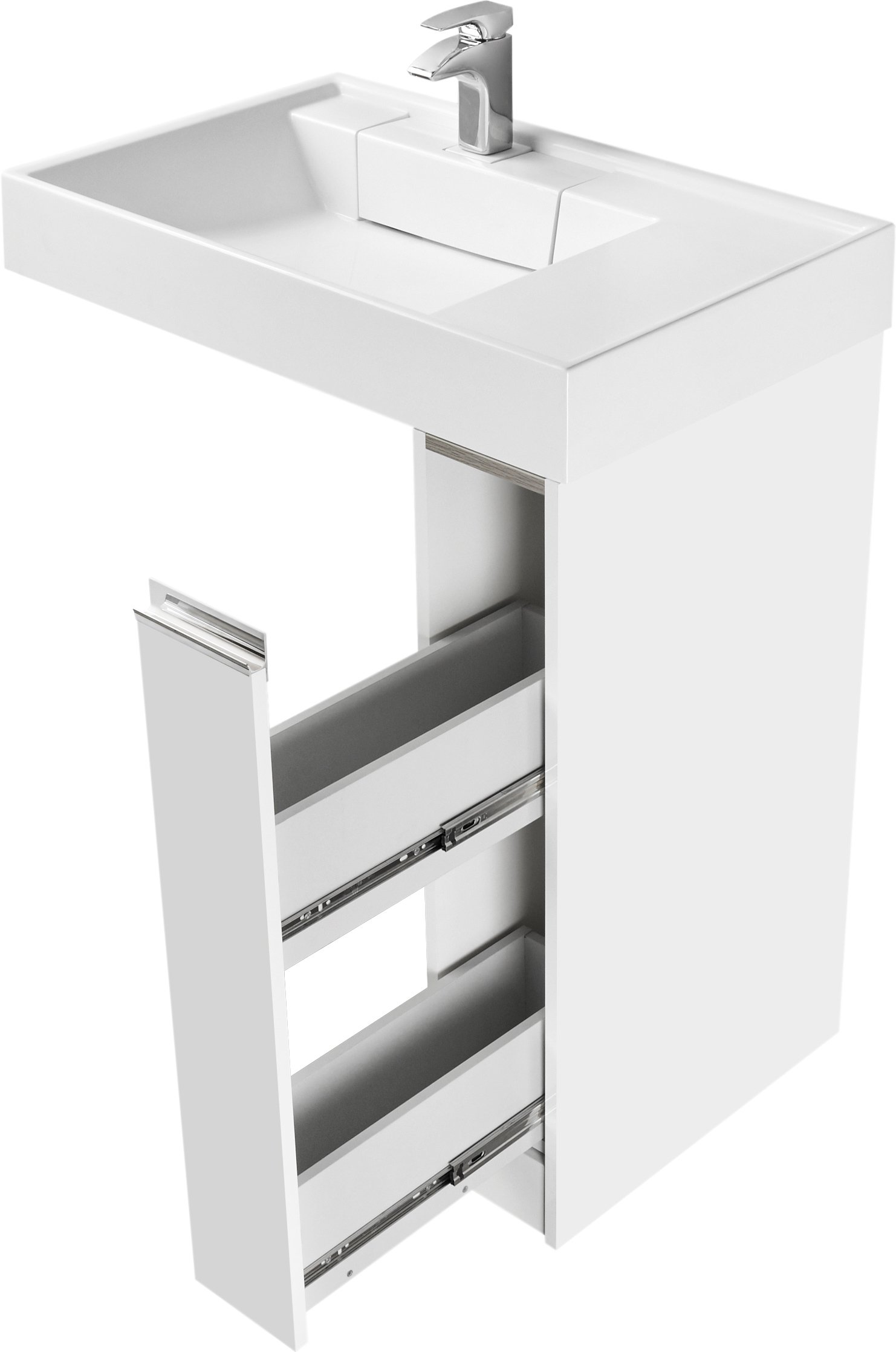 Тумба с раковиной AQUATON Лондри 80 L, под стиральную машину - 4