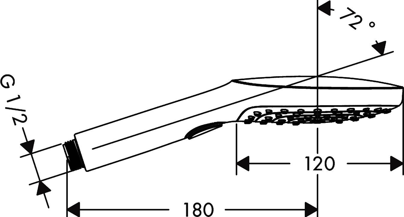 Душевая лейка Hansgrohe Raindance Select 120 Air 3jet 26520000 - 12