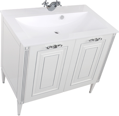 Тумба с раковиной Aquanet Паола 90 белая 181762 - 6