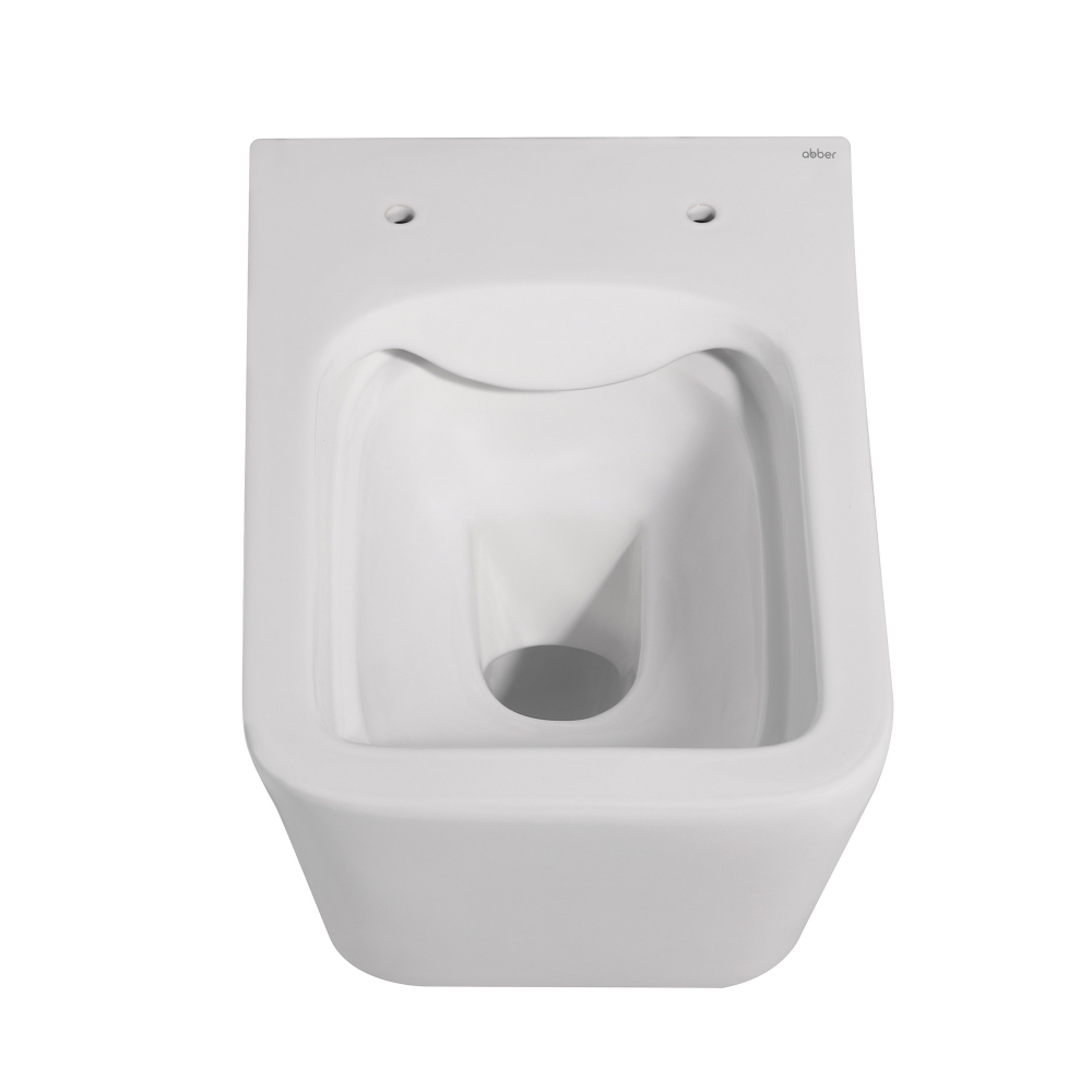 Унитаз ABBER Rechteck AC1201MW подвесной белый матовый, безободковый - 7