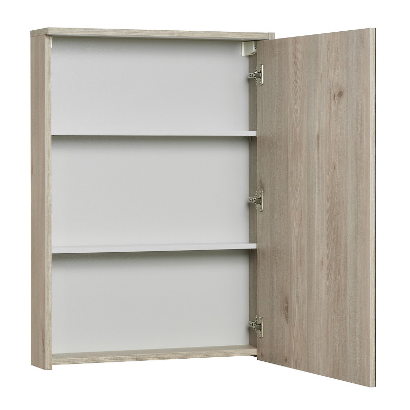 Зеркало-шкаф Aquaton Стоун 60 R с подсветкой светлое дерево 1A231502SX850 - 1