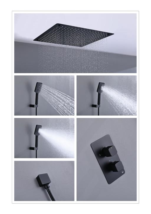 Душевая система встроенная с термостатом Timo Petruma  SX-5029/17SM золото матовое - 1