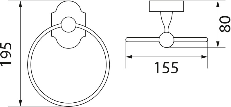 Полотенцедержатель Veragio Stanford VR.STD-7723.CR хром - 1
