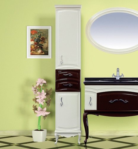 Шкаф-пенал Misty Флоренция бежево-коричневый R Л-Фло05035-461П - 3