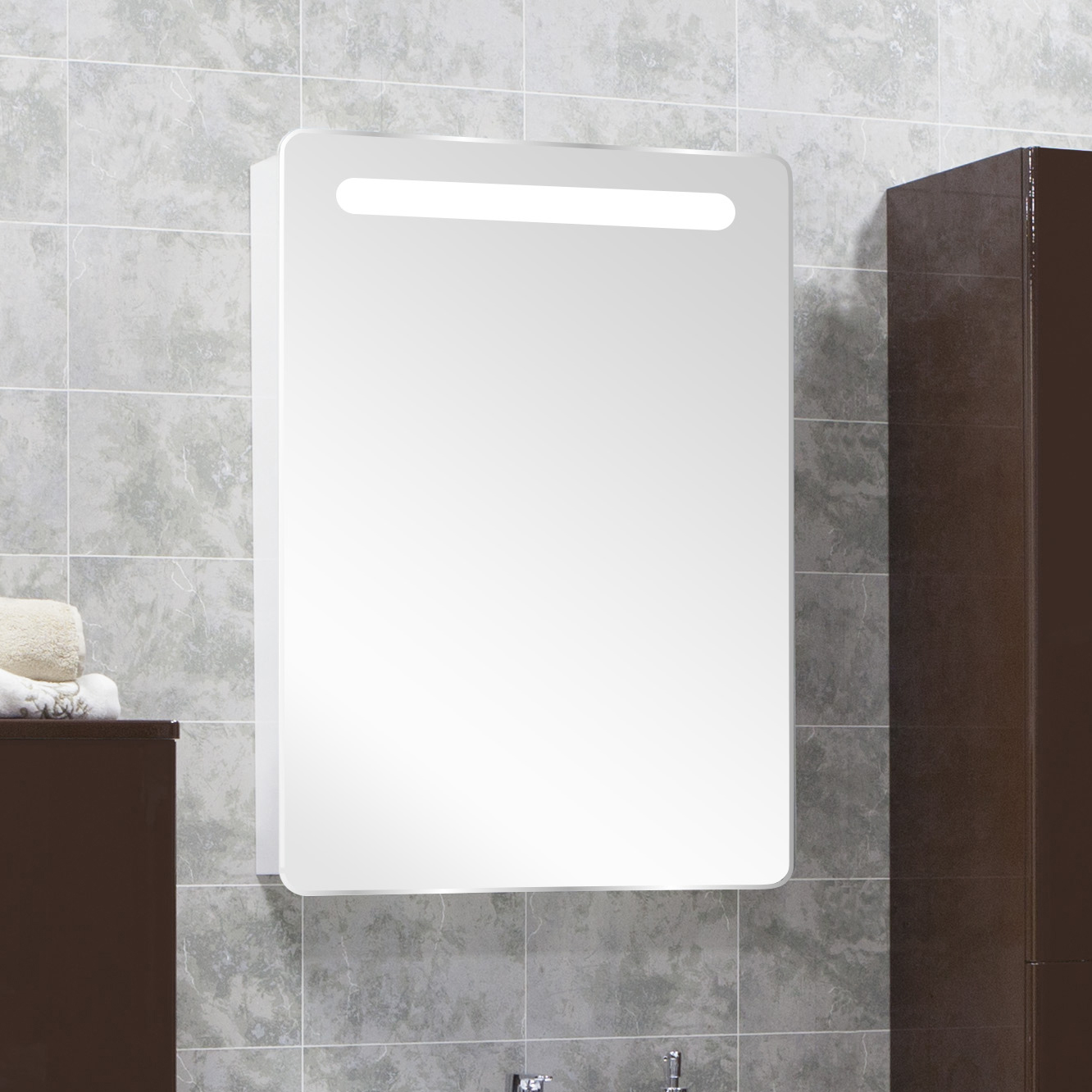 Мебель для ванной Акватон Америна Н 60 темно-коричневая - 2