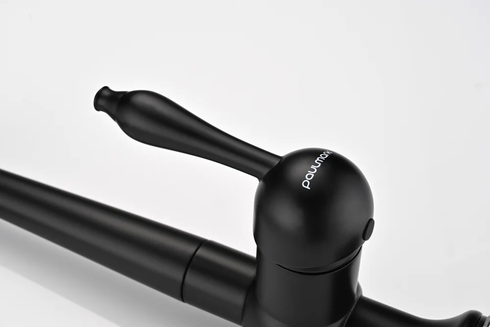 Смеситель для кухни Paulmark Retro темно - серый матовый Re213226-401 - 7