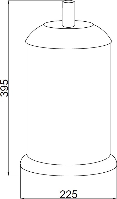 Ведро для мусора Boheme Murano бронза с фиолетовым 10907-V-G - 1