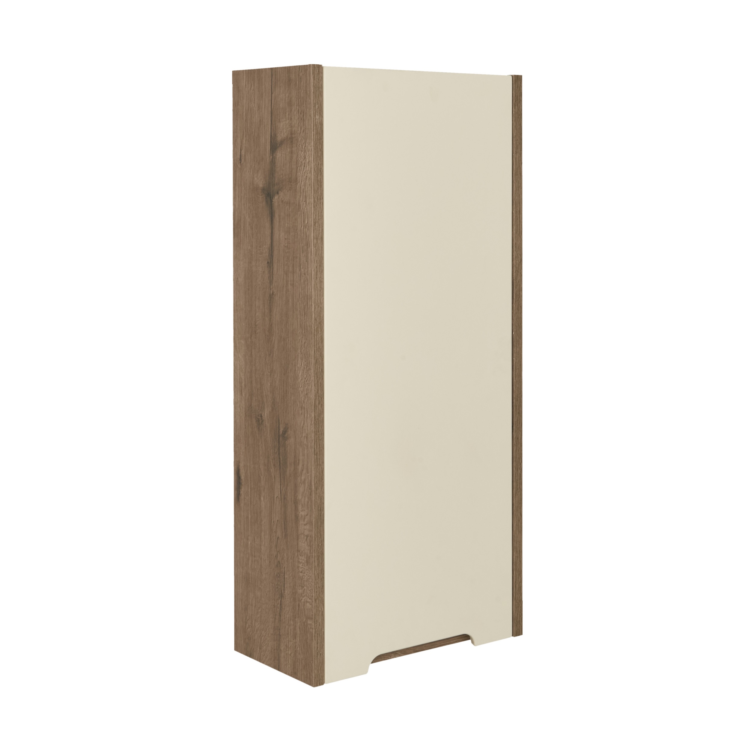 Шкаф подвесной Aquaton Оливия 35 R бежевый-светлое дерево 1A254703OLVGR - 0