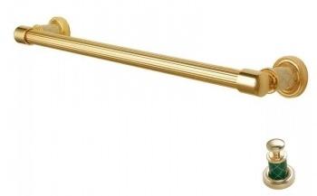 Полотенцедержатель Boheme Murano золото с зеленым 10902-GR-G - 0