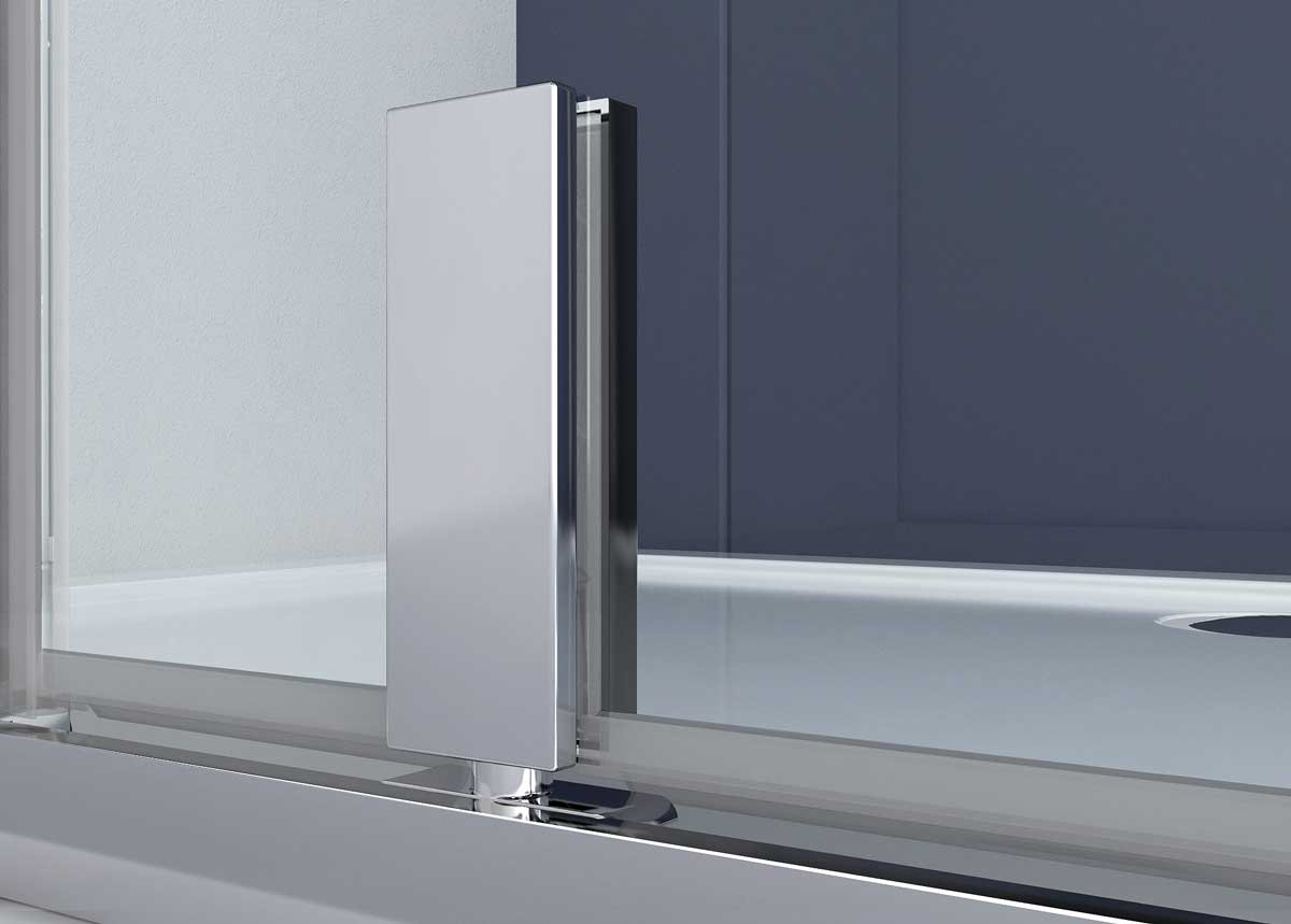 Душевой уголок Vincea Penta VSP-3P100CL 100x100, профиль хром, стекло прозрачное - 4