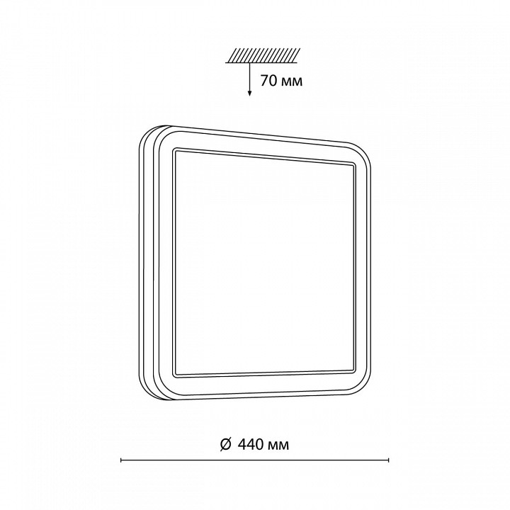Настенно-потолочный светодиодный светильник Sonex Akuna 7621/DL - 6