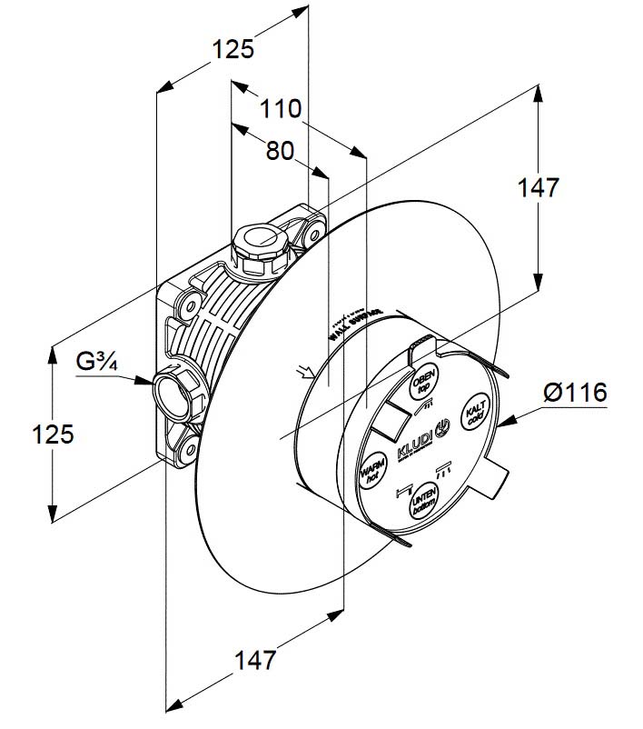 Душевой комплект Kludi Bozz 7 в 1 386400576 - 2