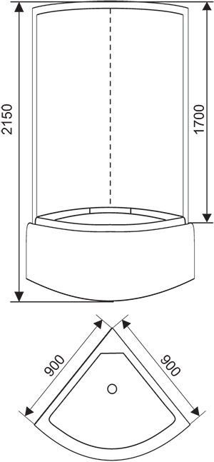 Душевая кабина Arcus AS-111-9 - 1