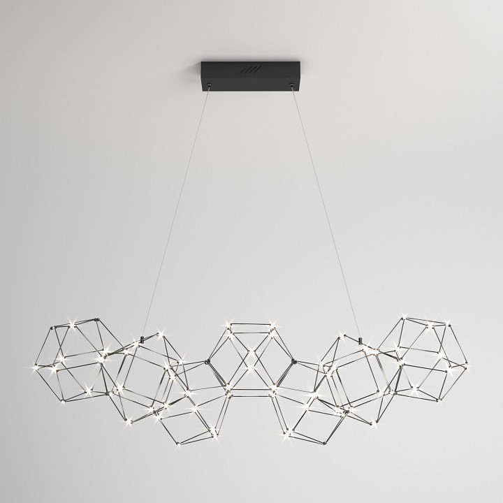 Подвесная люстра Eurosvet Uma 90168/7 черный жемчуг - 0