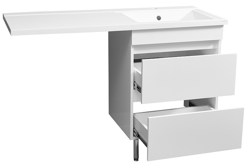 Тумба под раковину Stella Polar Мадлен Марсал 130 белый SP-00000475 - 2