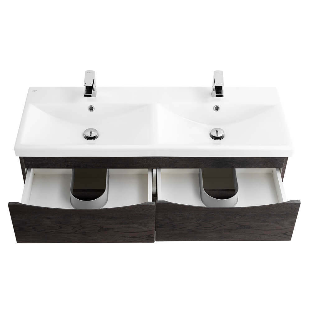 Тумба под раковину BelBagno Marino-Cer 120 с двумя чашами темное дерево MARINO-CER-1200-4C-SO-2-RNG-P - 4