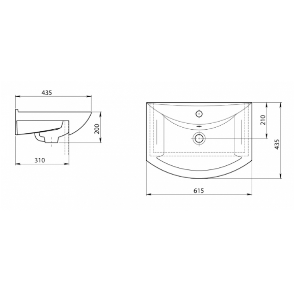 Тумба с раковиной Санта Стандарт 60 белый - 6