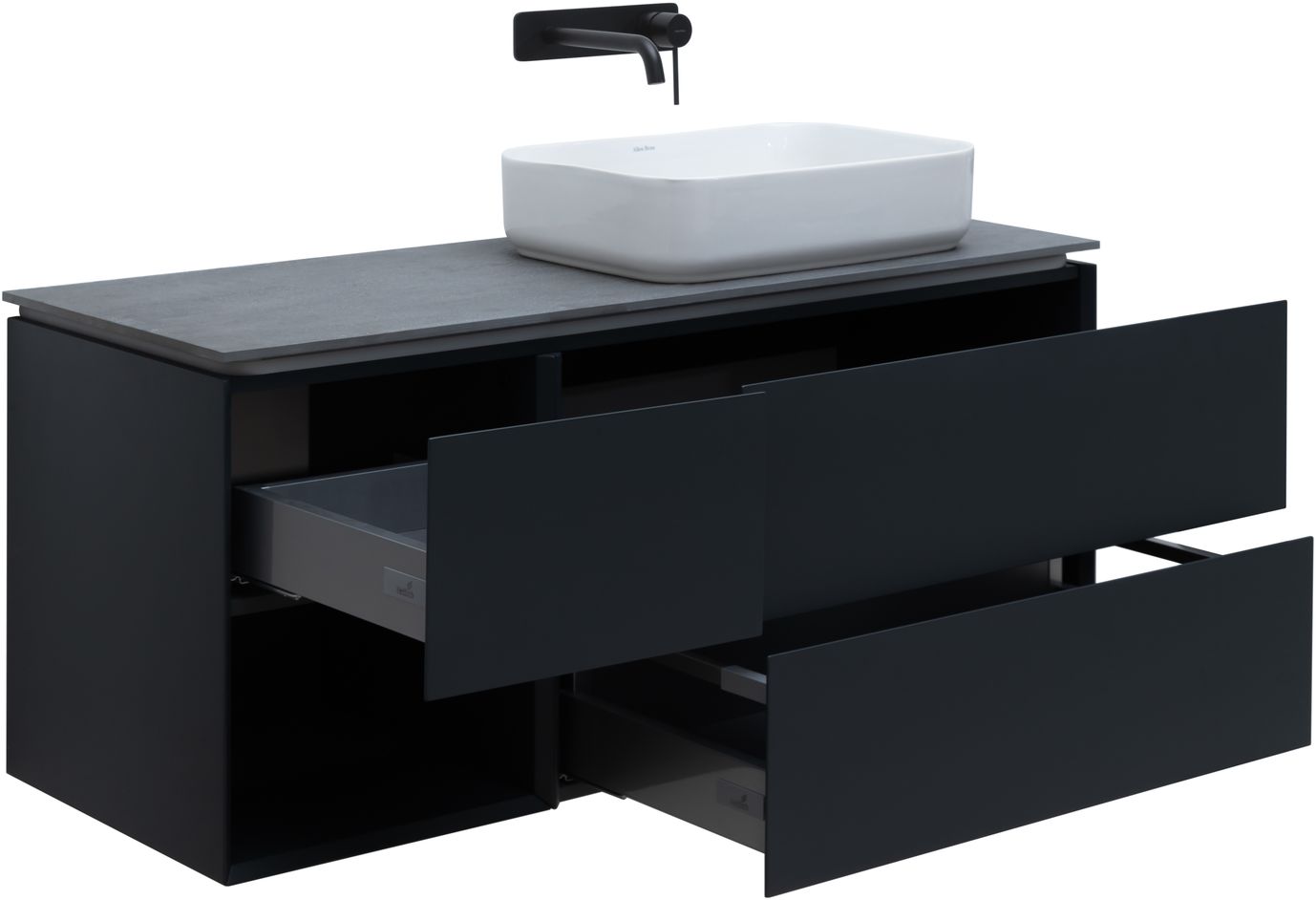 Тумба под раковину Allen Brau Infinity 120 R черный матовый 1.21007.AM - 5
