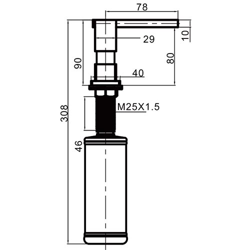 Дозатор жидкого мыла Gappo G404 - 1