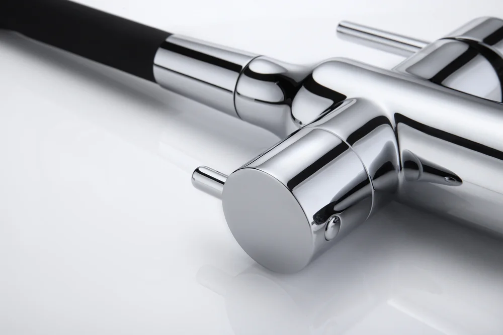 Смеситель для кухни Paulmark Salix с гибким изливом хром - черный матовый Sa213419-CR - 10