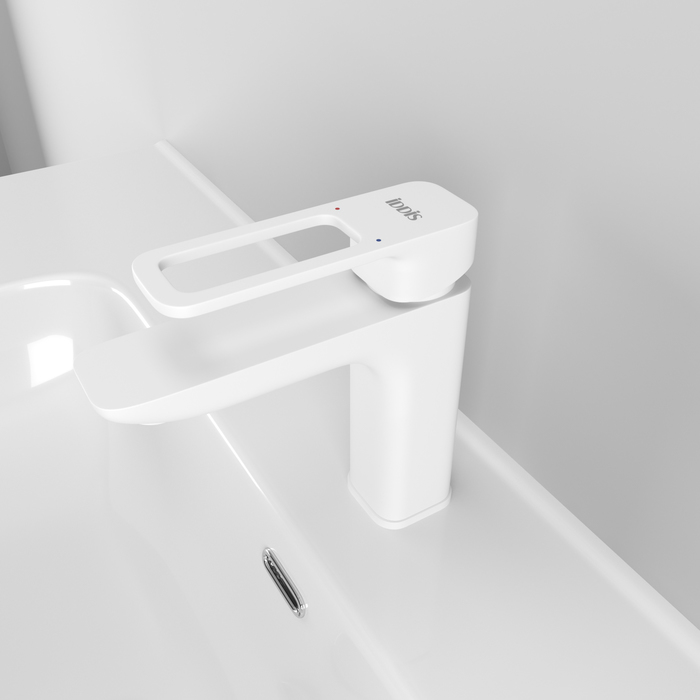 Смеситель Iddis Slide для раковины, белый SLIWT00i01 - 3