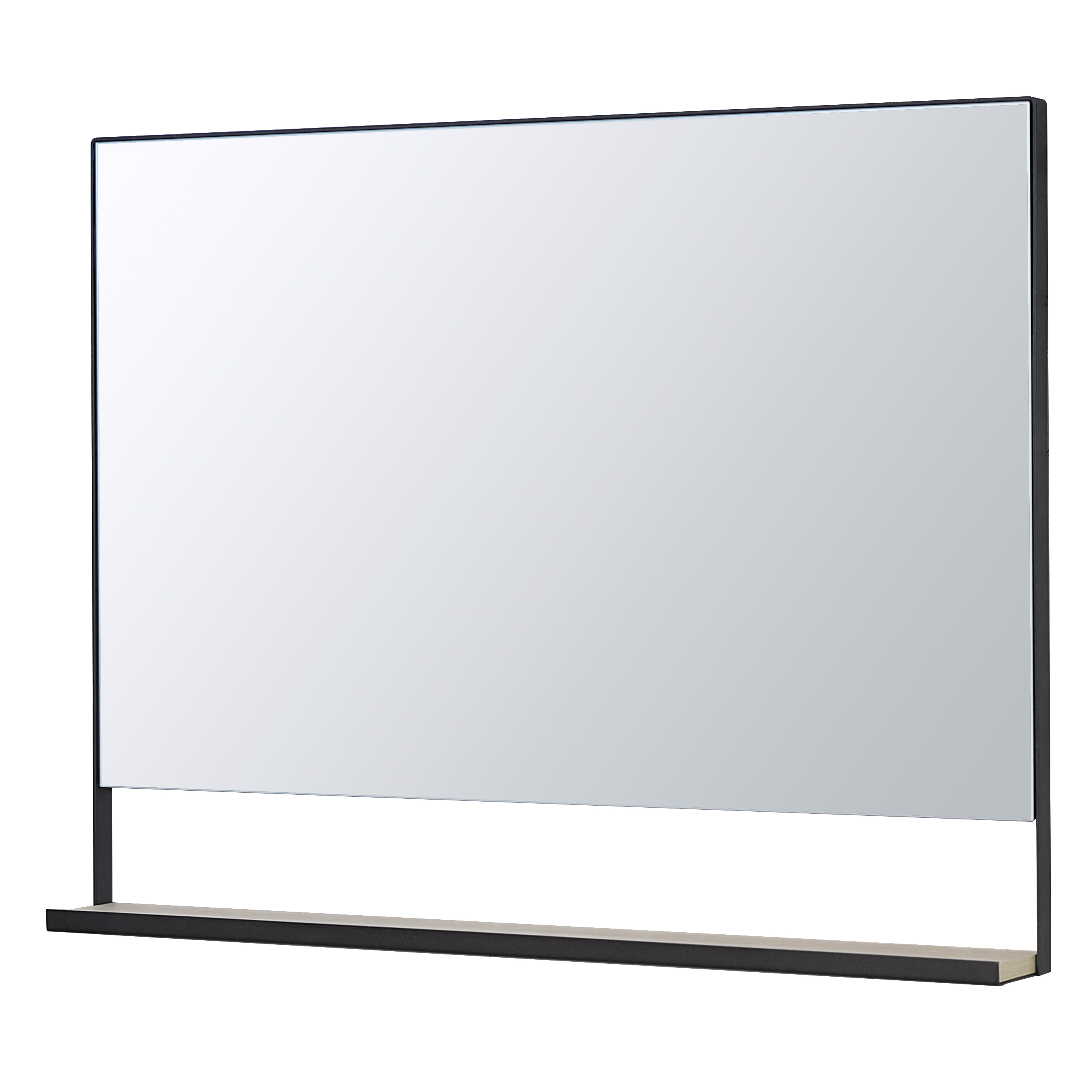 Зеркало Aquaton Лофт Урбан 100 черный-светлое дерево 1A248002LQX50 - 0