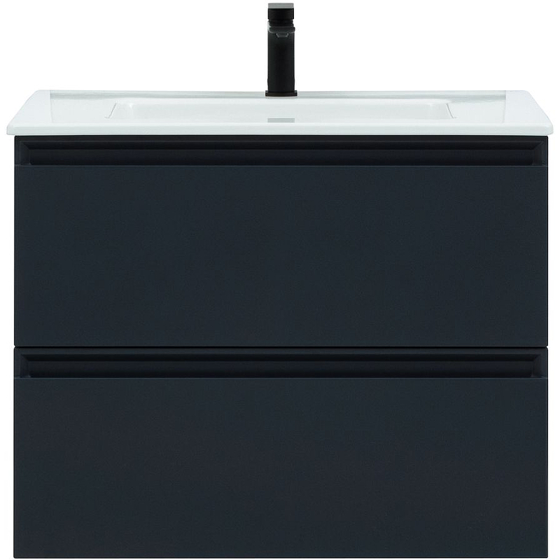 Тумба с раковиной Allen Brau Eclipse 80 черный матовый 1.E1002.AM - 1