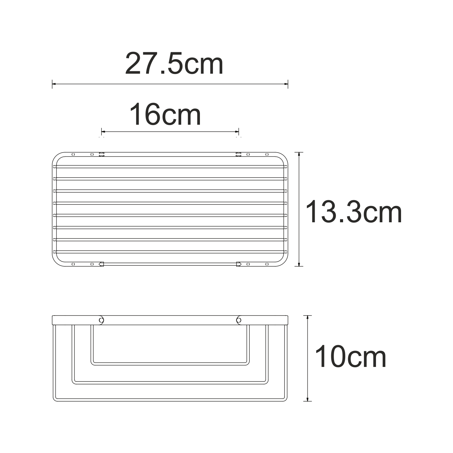 NEW K-711NICKEL Полка металлическая - 2