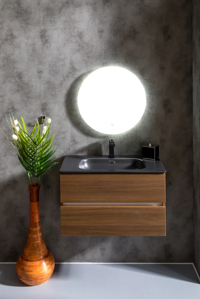 Тумба под раковину Armadi Art Vallessi 80 темное дерево 837-080-D - 1