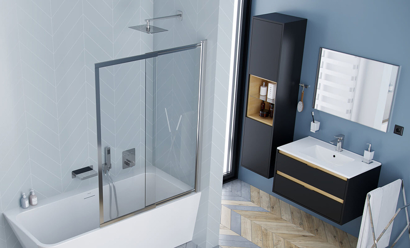 Тумба под раковину EXCELLENT Tuto 60 черный матовый - светлое дерево MLEX.0103.600.BKBL - 3