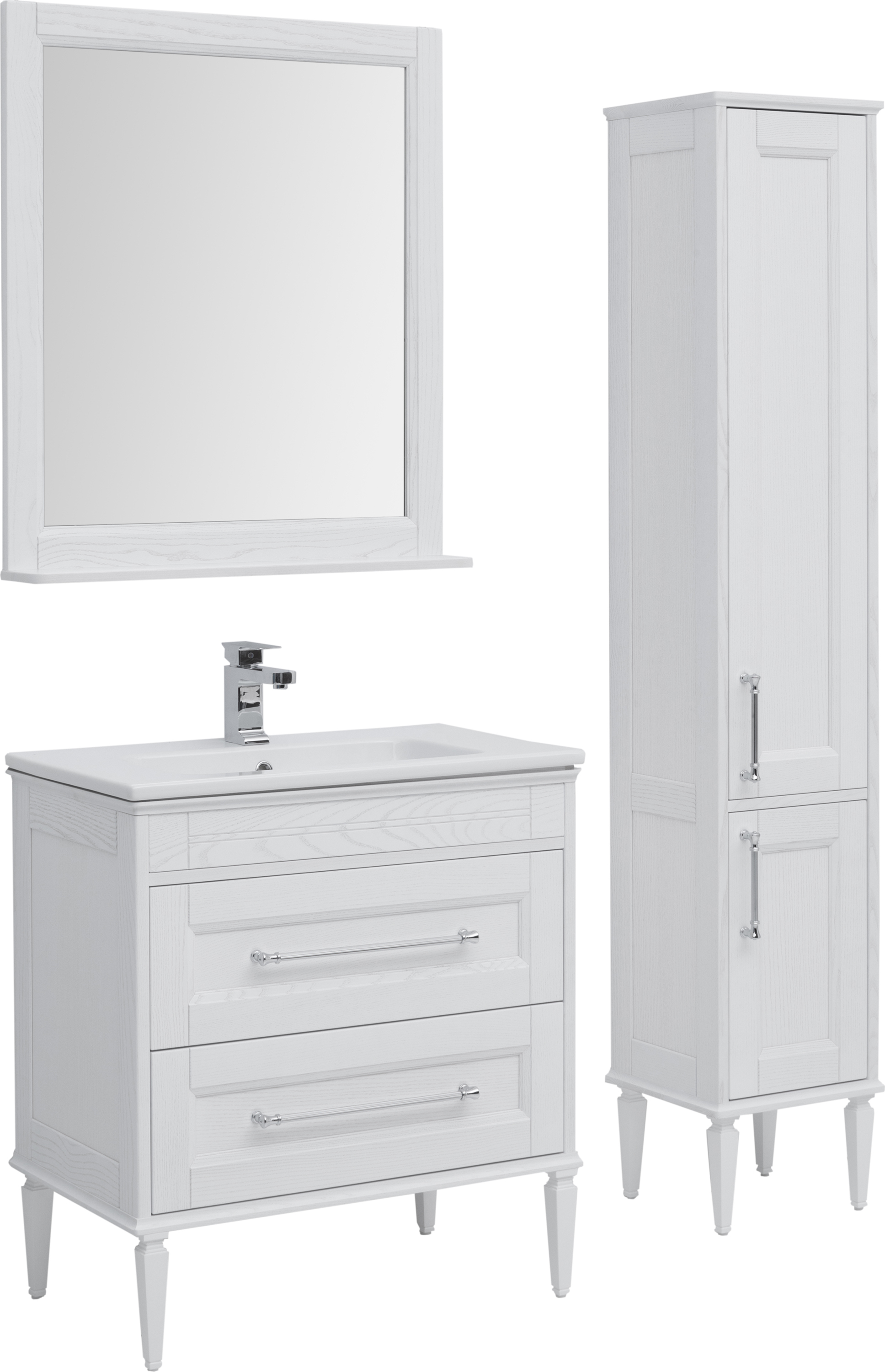 Тумба с раковиной Aquanet Бостон 80 ясень 00206551 - 1