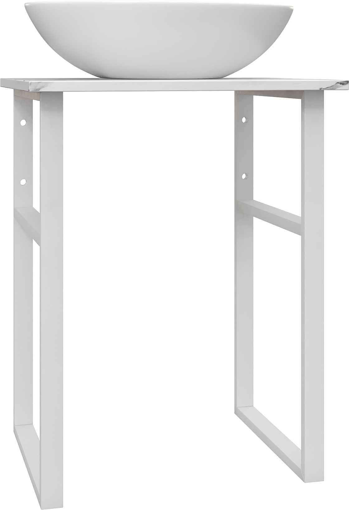 Мебель для ванной DIWO Элиста 60 белый мрамор, с раковиной Moduo 55 Leaf 554810 - 4