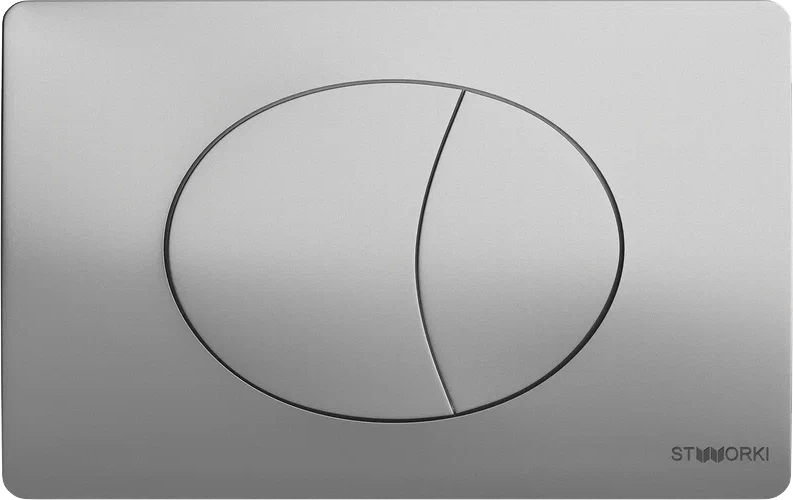 Кнопка смыва STWORKI 230823 хром матовый - 0