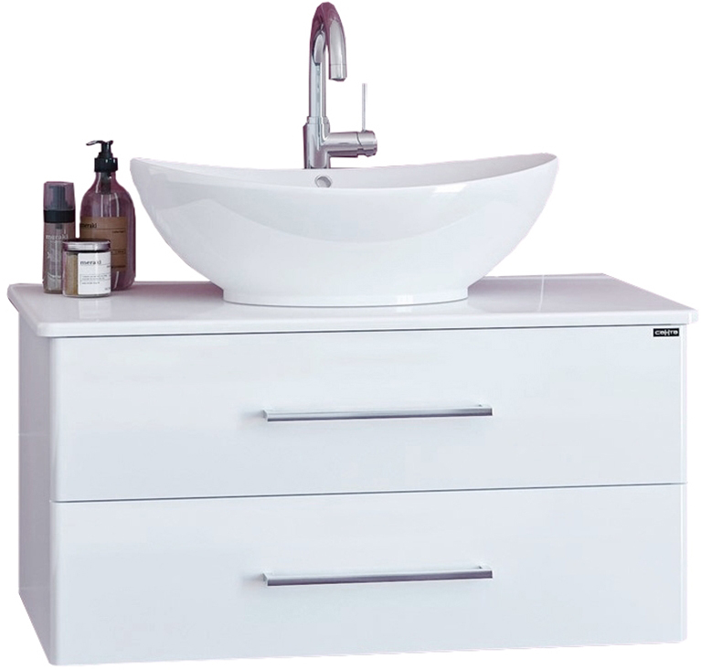 Тумба под раковину СаНта Вегас 80 белый 226015л - 0